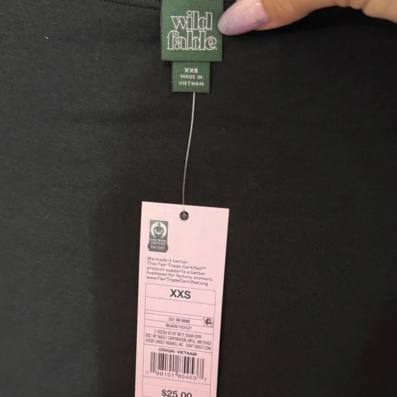 TWO - Wild Fable Elegant Black Long Sleeve Dress - Picture 2 of 4